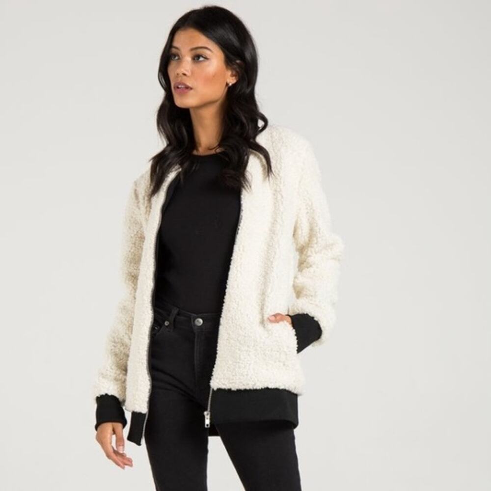 n:PHILANTHROPY Irie Faux Shearling Bomber Jacket